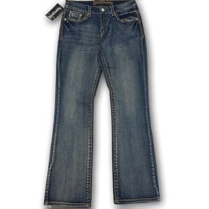 Boot Daddy Western Boot Cut Jeans Embroidered Sz 6
